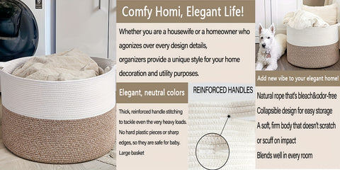 Cotton Rope Storage Basket