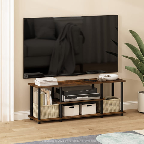 Up To 50 Inch 3D 3-Tier No Tools Entertainment Stand