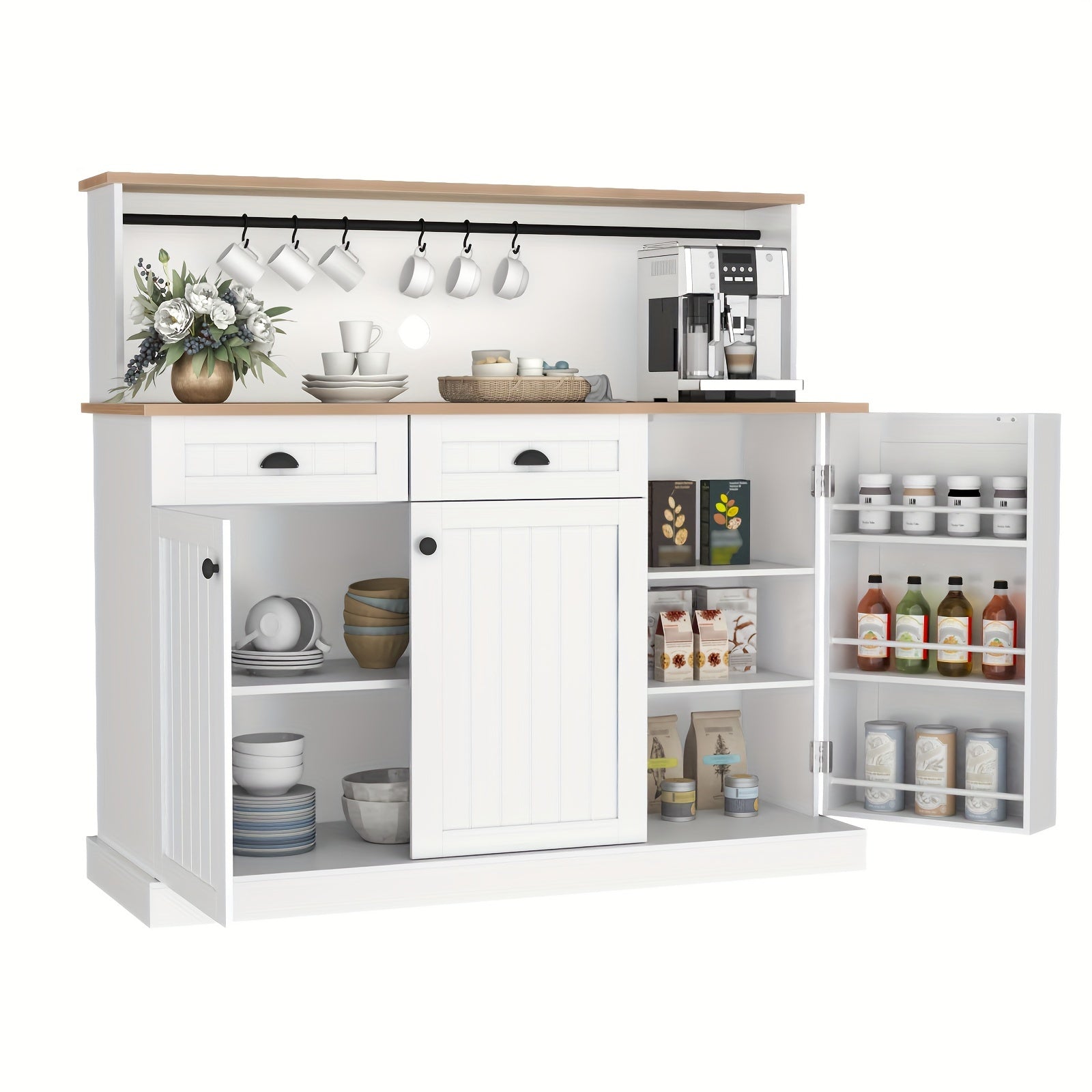 Sideboard Buffet Cabinet with 2 Drawers,