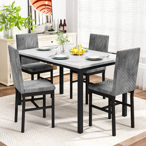 Modern Style 5-Piece Dining Room Table Set