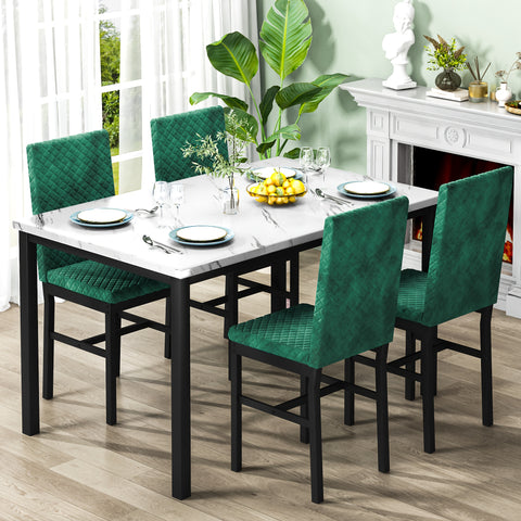 Modern Style 5-Piece Dining Room Table Set